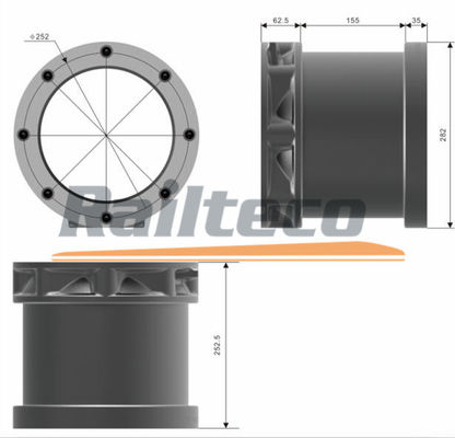 Y32MS রেলওয়ে বগি অ্যাক্সেল বক্স